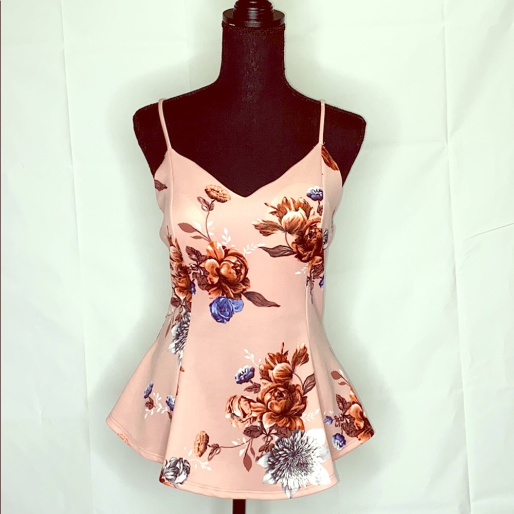 Pink floral top